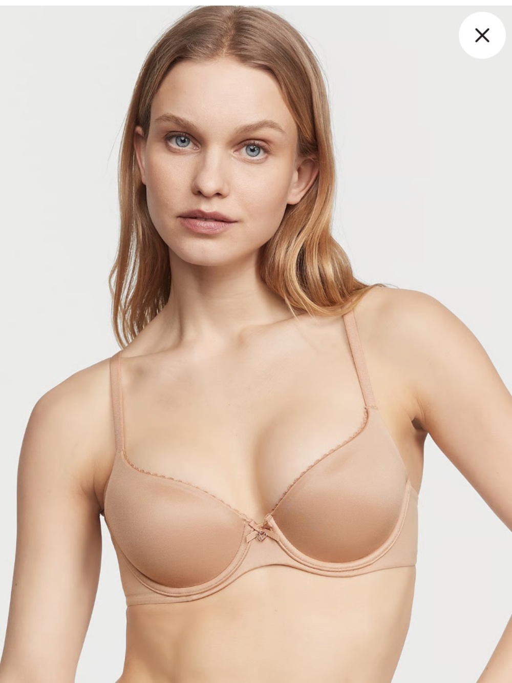 BODY BY VICTORIA
Lightly Lined Smooth Demi Bra 42D in Praline